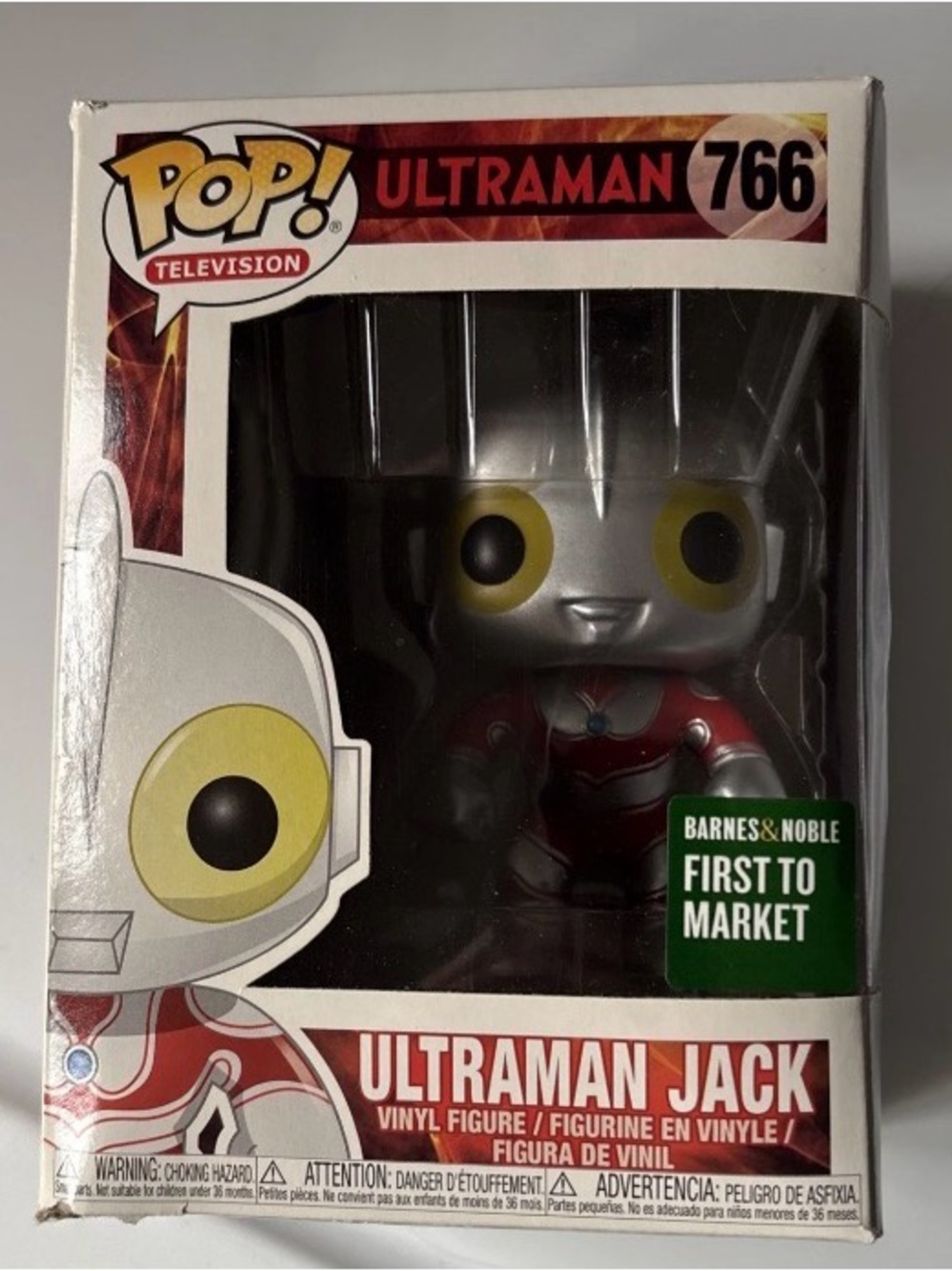 Funko Pop! Ultraman Jack #766 - Silver & Red Vinyl Figure